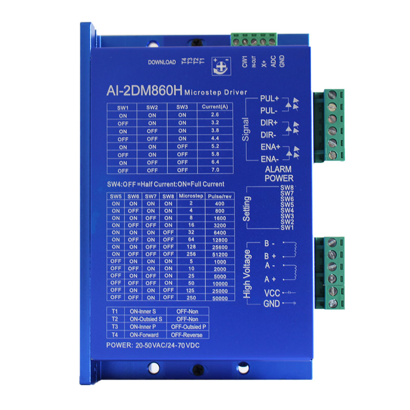 自發脈沖驅動  86步進電機驅動器 驅動控制一體 可調速  AI-2DM860H 