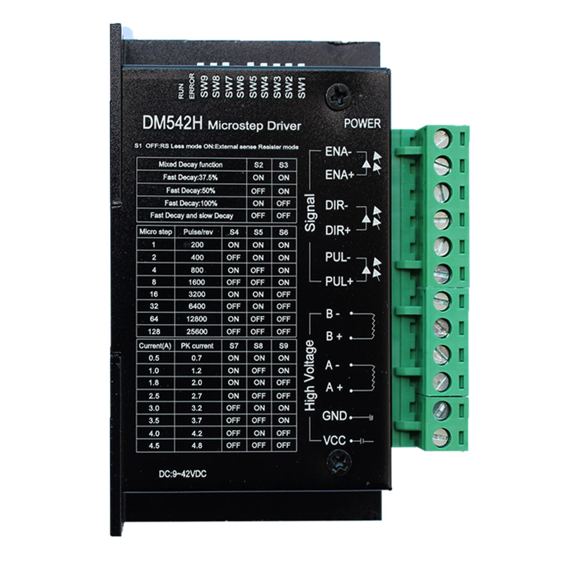 42/57步進(jìn)電機(jī)驅(qū)動器  128細(xì)分 3A 42V(脈沖3.3-24V) DM542H