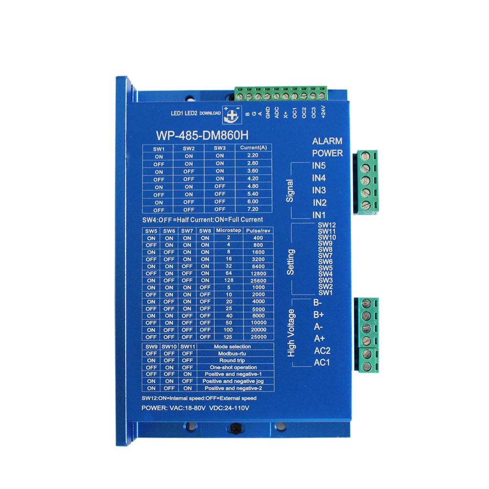 一體化步進電機驅動控制器 單軸 WP-485-DM860H