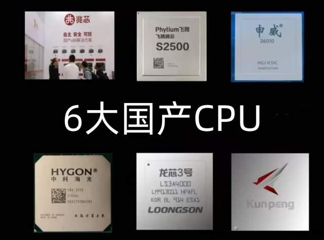 6大國產CPU，誰的自主可控程度更高？(圖1)